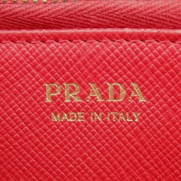 812159AM (C2) Prada Wallet Long Red Leather - Picture 11 of 13